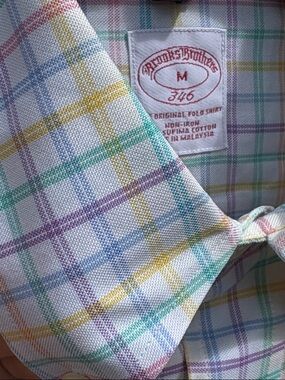 Brooks Brothers medium supima cotton pastel dress shirt!